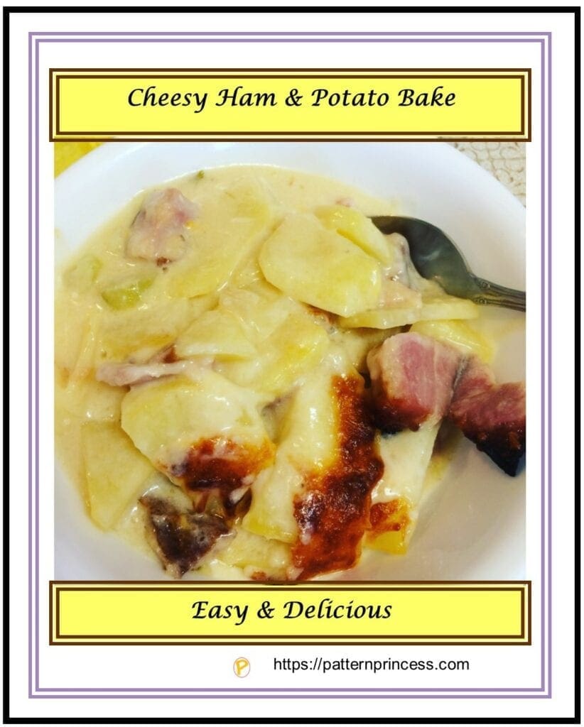 Cheesy ham and potato bake 2