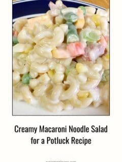 Creamy Macaroni Noodle Salad for a Potluck Recipe