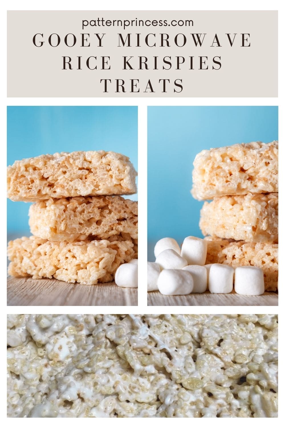 Gooey Microwave rice krispies treats