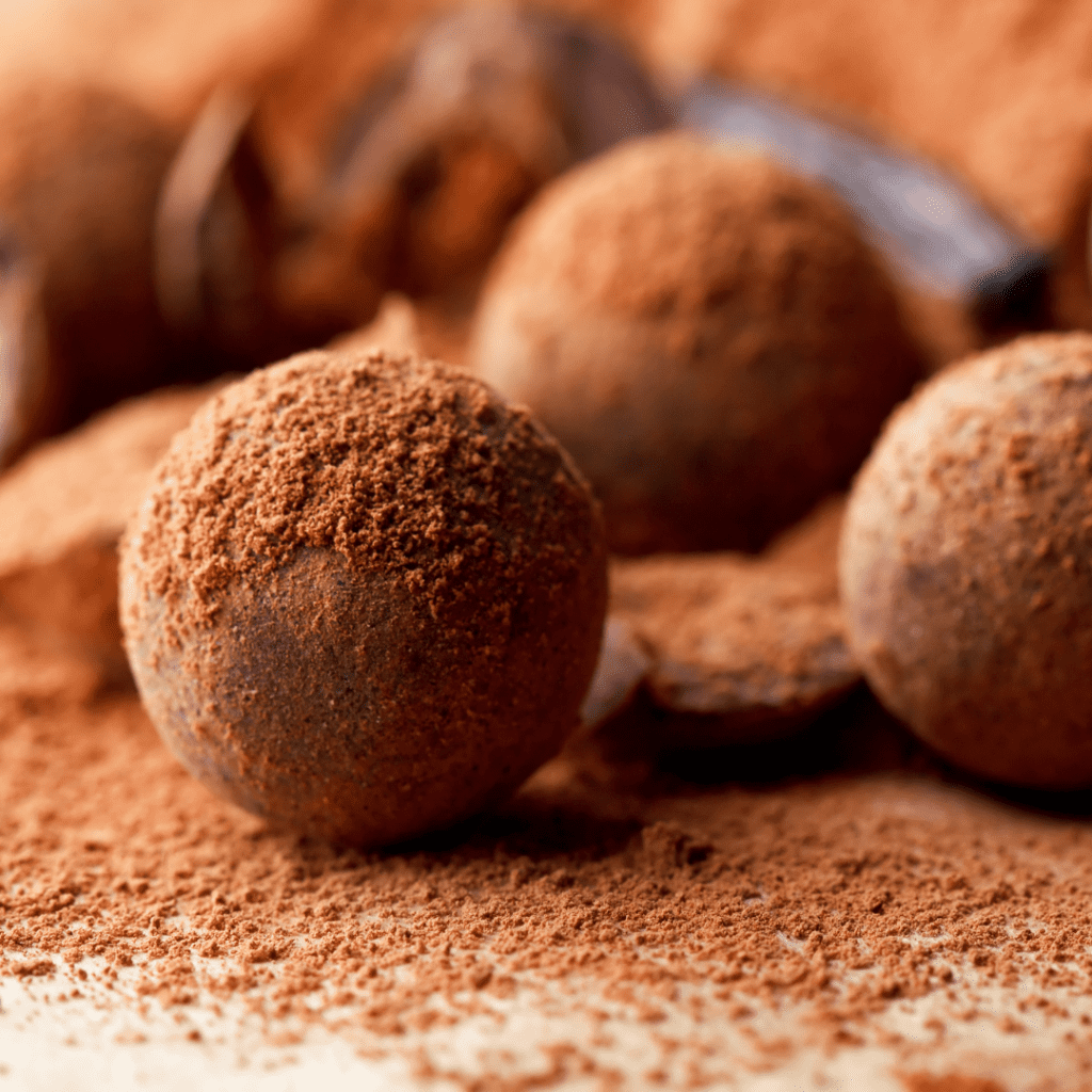 Chocolates Dusted in Cocoa Powder