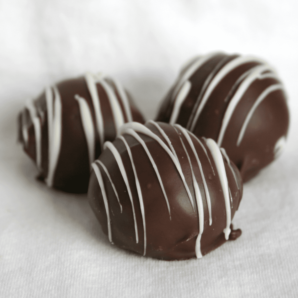 Dark Chocolate with White Chocolate Drizzled