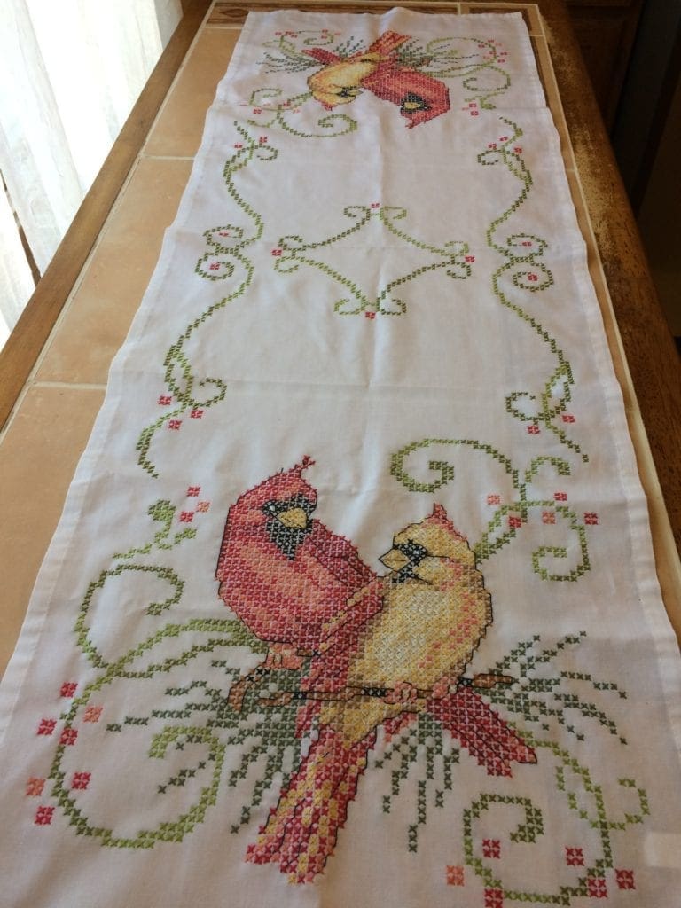 Cross Stitch Table Runner