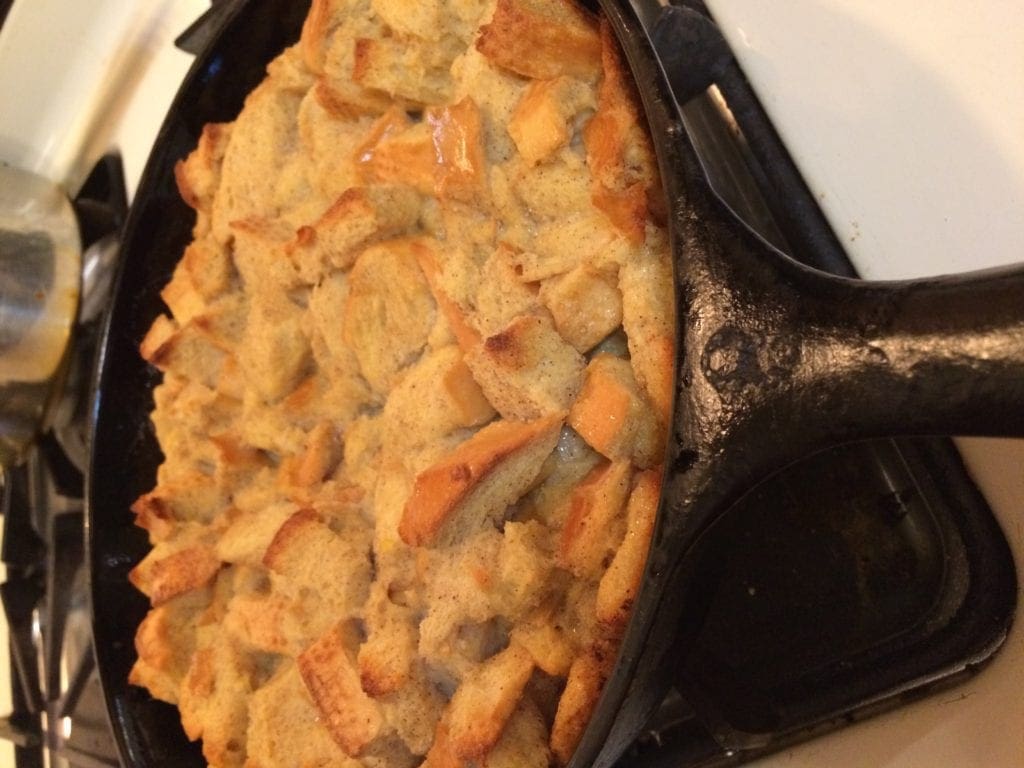 french bread bake in a skillet