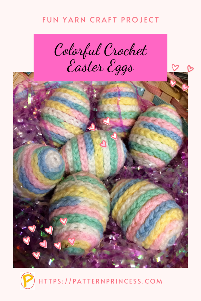 Colorful Crochet Easter Eggs