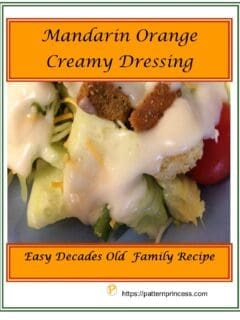 Mandarin Orange Creamy Dressing