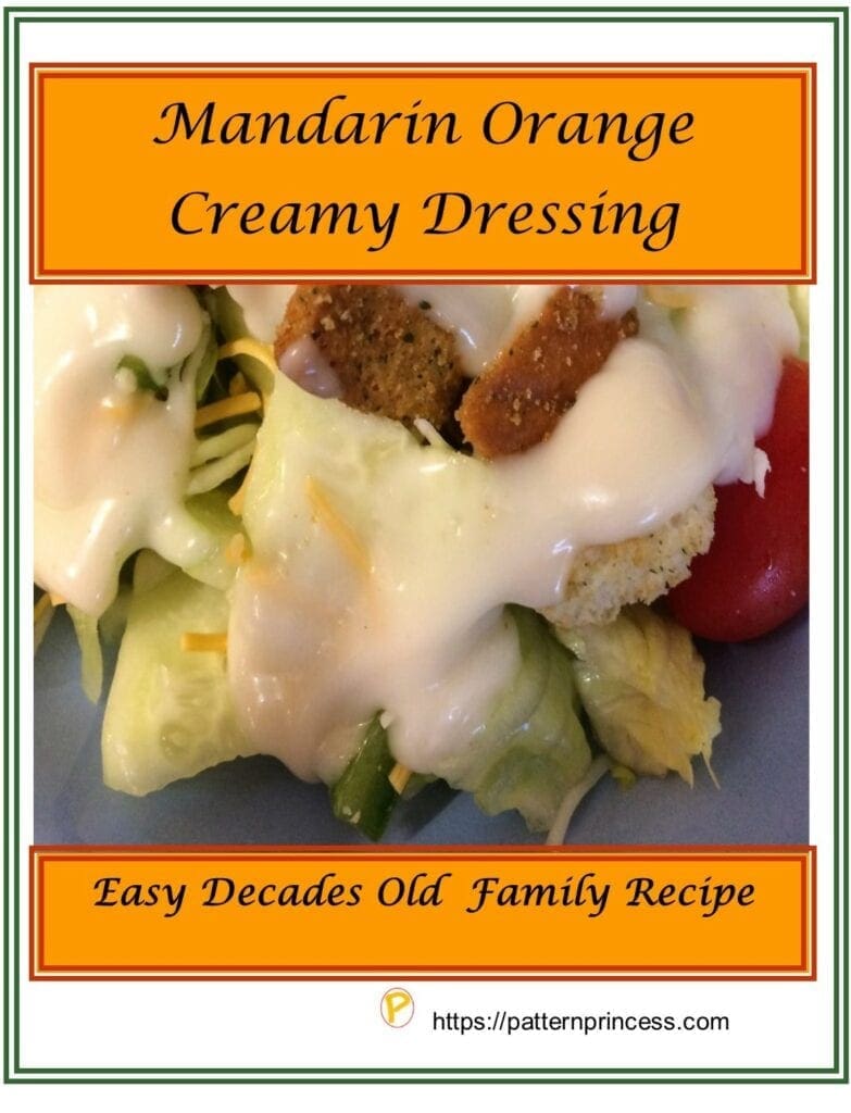 Mandarin Orange Creamy Dressing