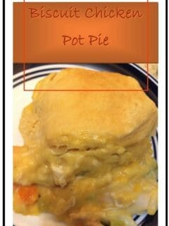 Easy biscuit chicken pot pie 1