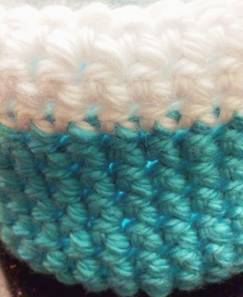 close up of stitches