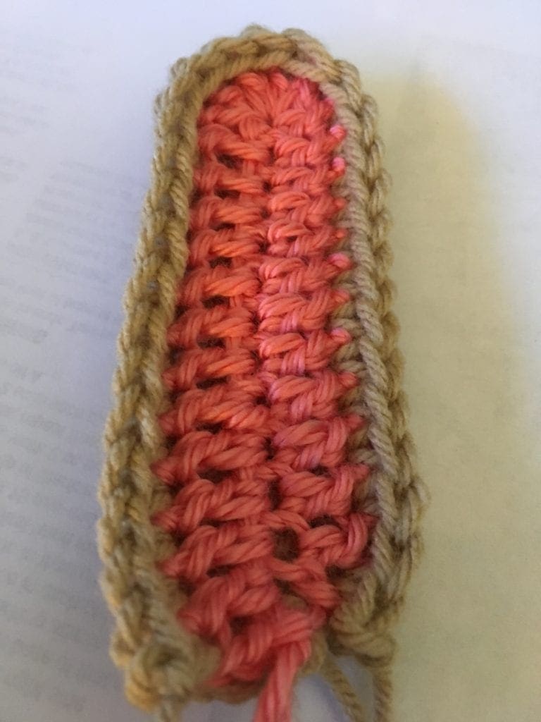 Bunny ear crochet together