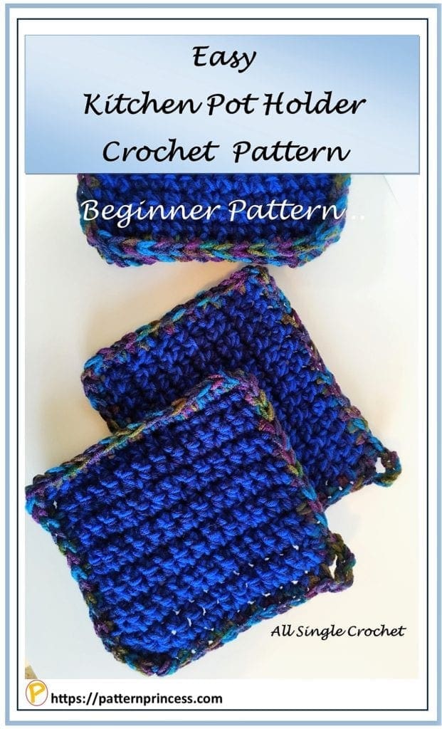 Easy Kitchen Pot Holder Crochet Pattern