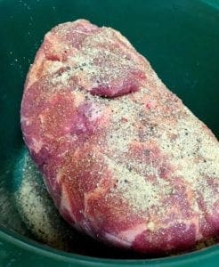 preparing pork roast