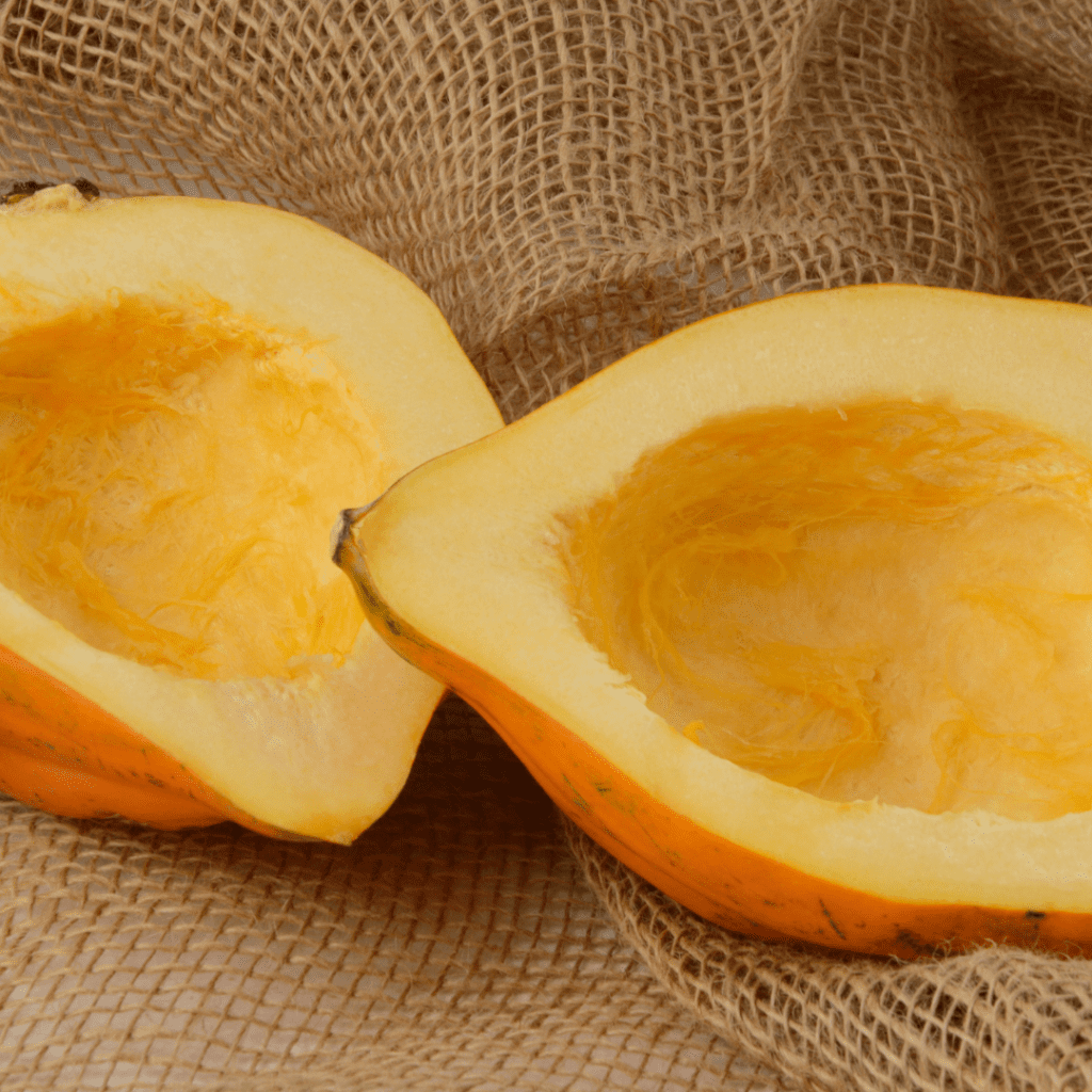 Acorn Squash with the Seeds Removed