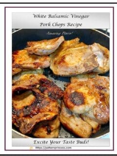 White Balsmic Vinegar Pork Chops Recipe 1