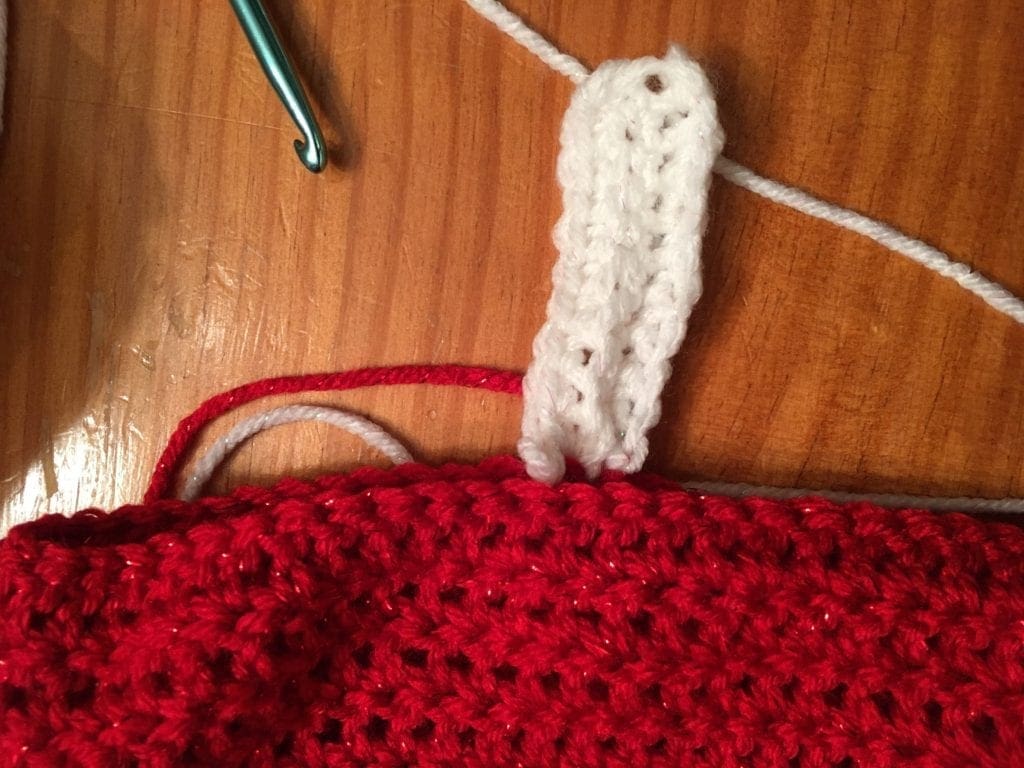 First Row of White Hat Brim