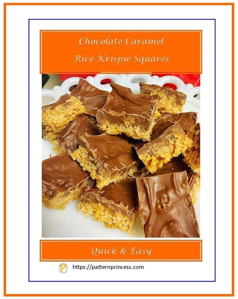 Chocolate Caramel Rice Krispie Squares 1