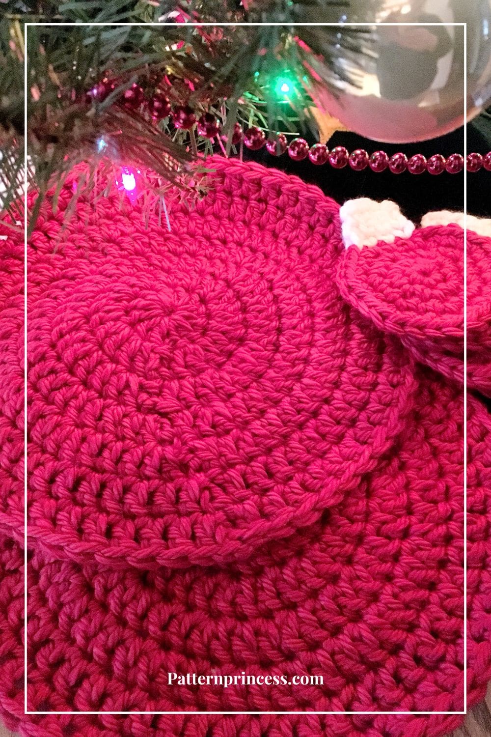 Chunky Crochet Round Placemat