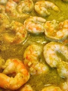 Pesto and Shrimp