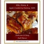 BBQ Honey Apple Cranberry Chutney RIBS 1