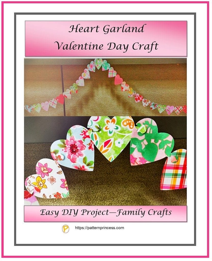 Heart Garland Valentine Day Craft 1