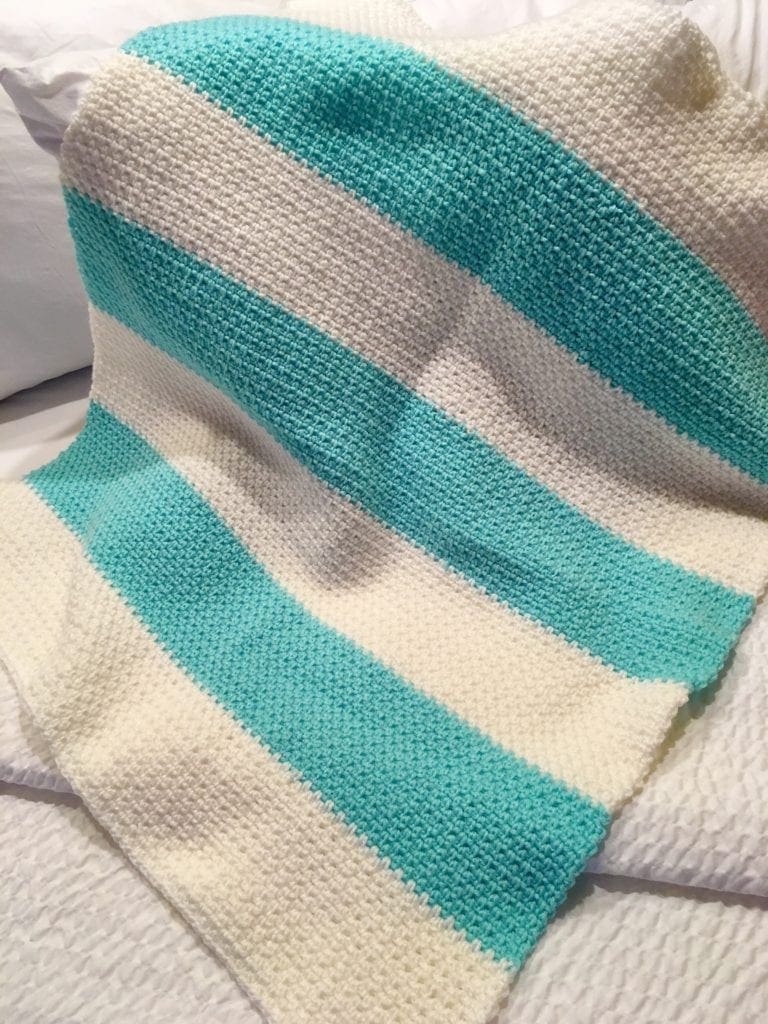 Linen Stitch Baby Blanket