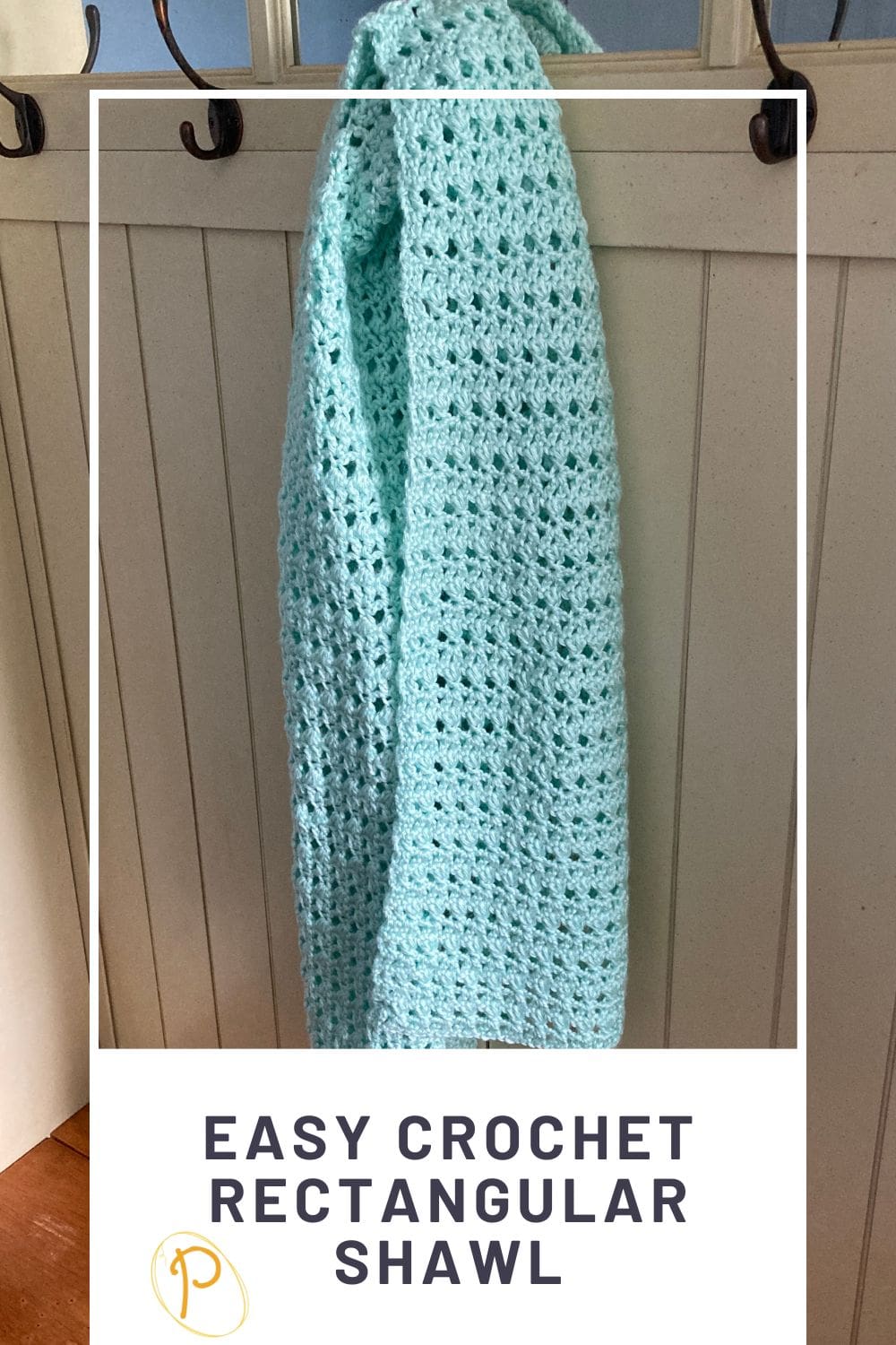 Easy Crochet Rectangular Shawl