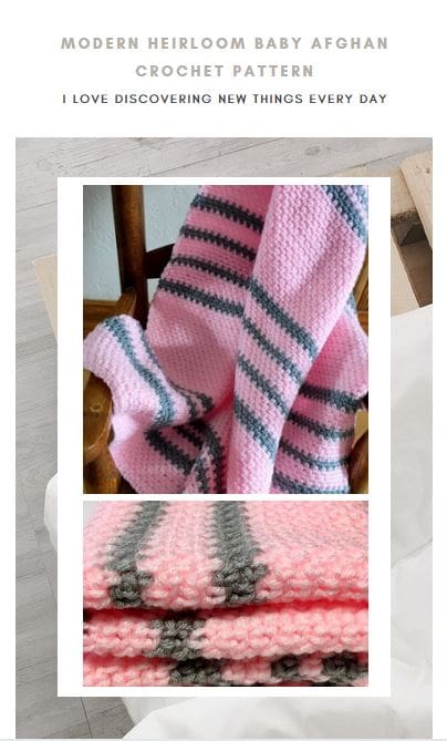 Modern Heirloom Baby Afghan Crochet Pattern