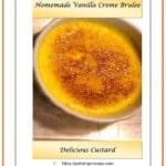 Homemade Vanilla Creme Brulee 1