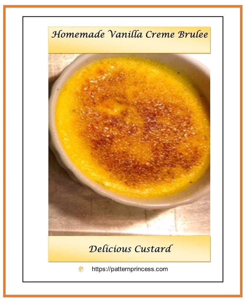 Homemade Vanilla Creme Brulee 1