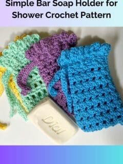 Simple Bar Soap Holder for Shower Crochet Pattern