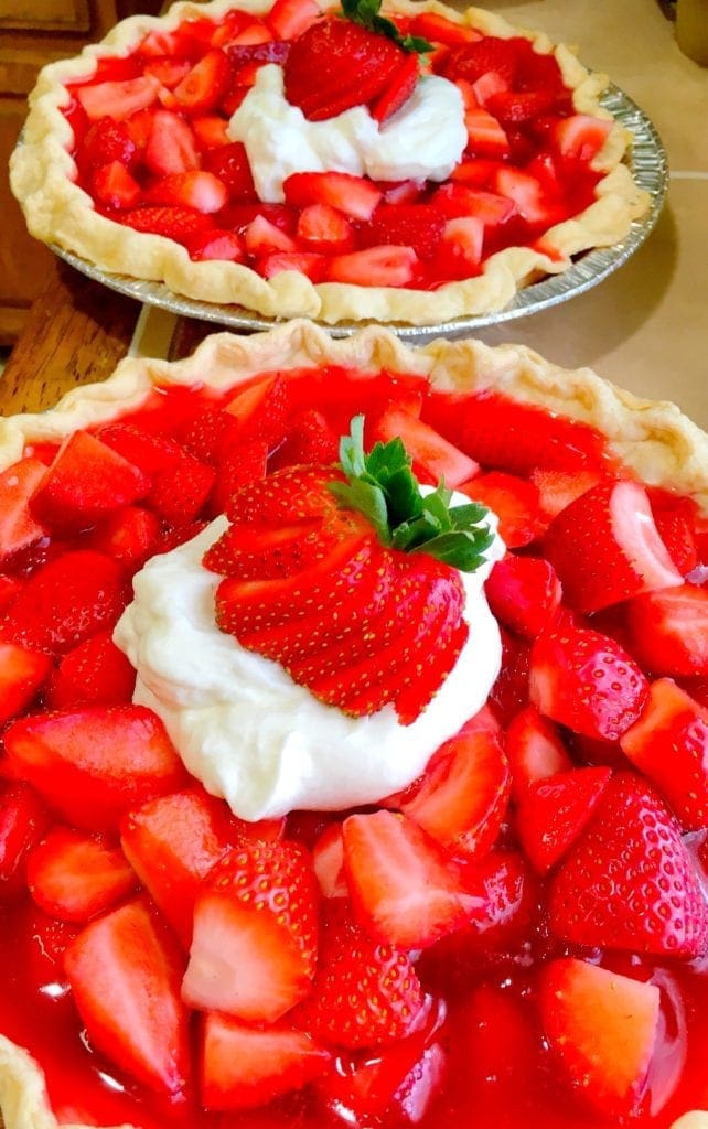 fresh strawberry pie