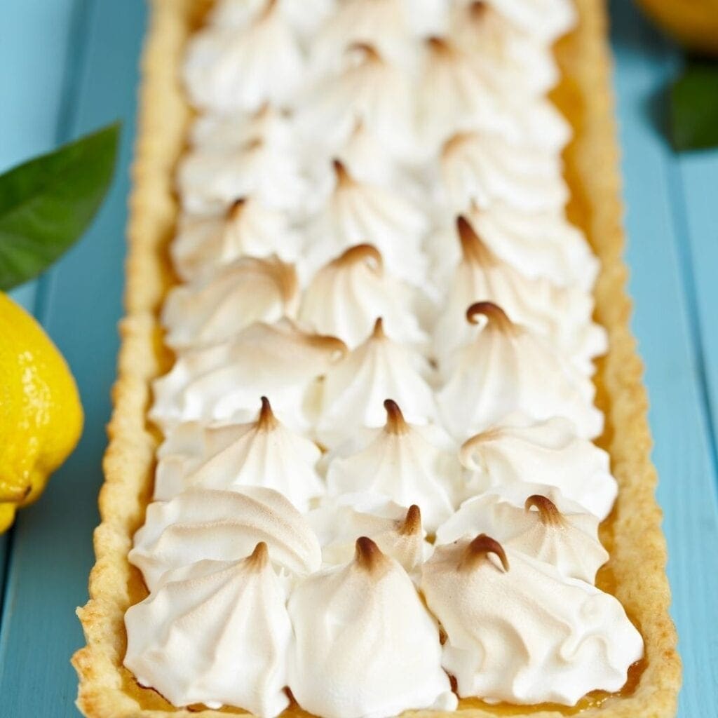 Lemon Custard Tart with Meringue Topping