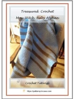 Treasured Crochet Moss Stitch Baby Afghan 1