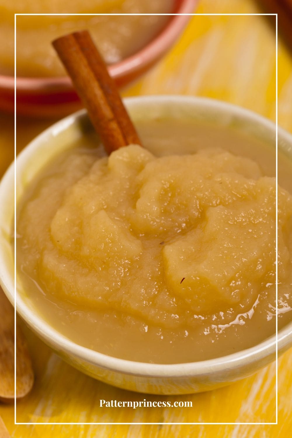 Bowl of Fresh Homemade Applesauce