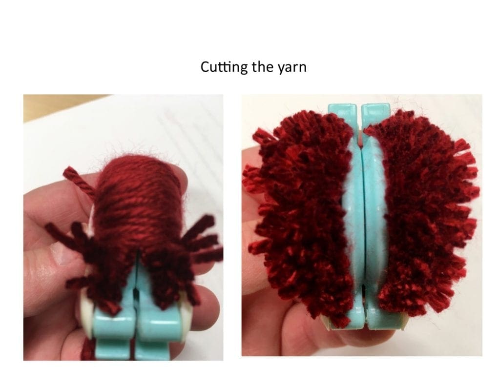 Cutting the yarn