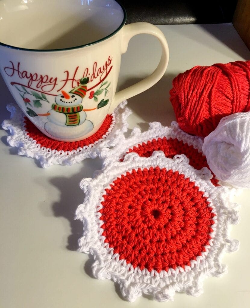 Christmas Coaster Red