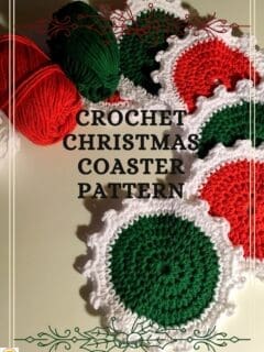 Crochet Christmas Coaster Pattern