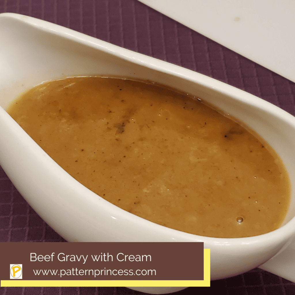Beef Gravy with Cream
