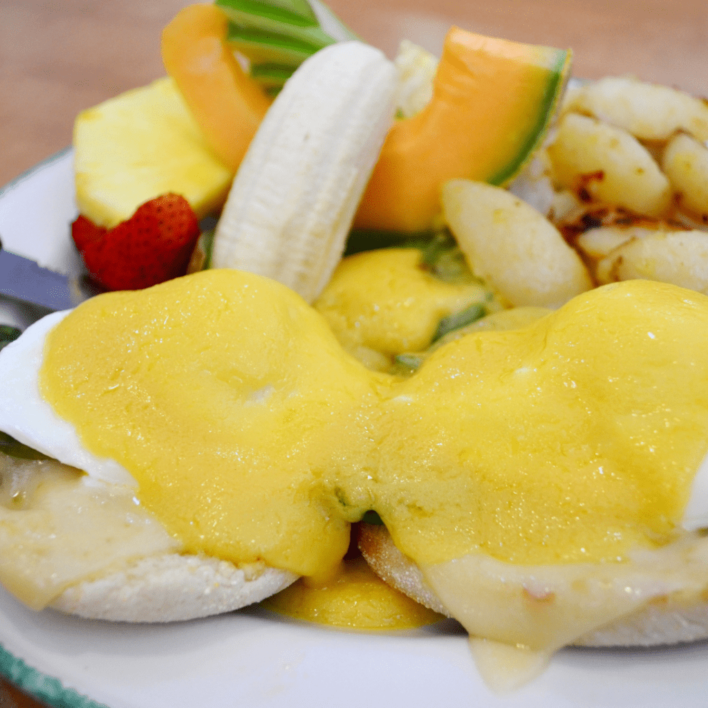 Eggs Benedict with Fresh Fruit