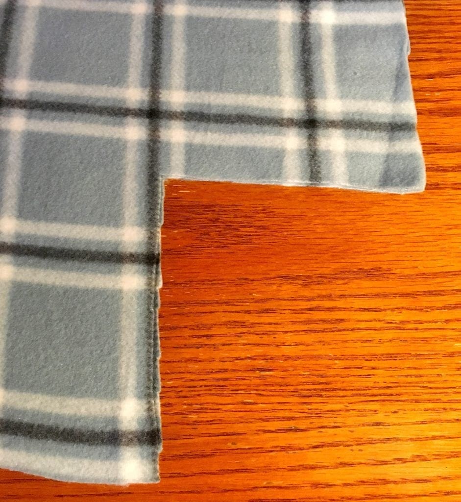 Square cut out of corner
