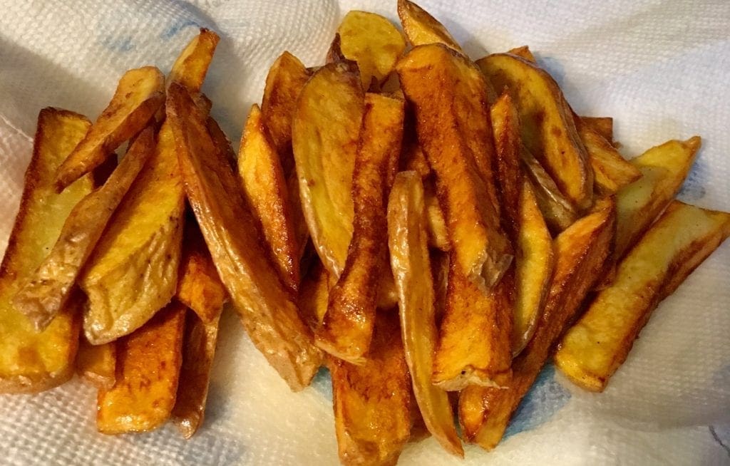 French Fries with Potato Skin on