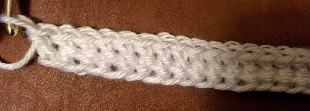 no chain double crochet stitch