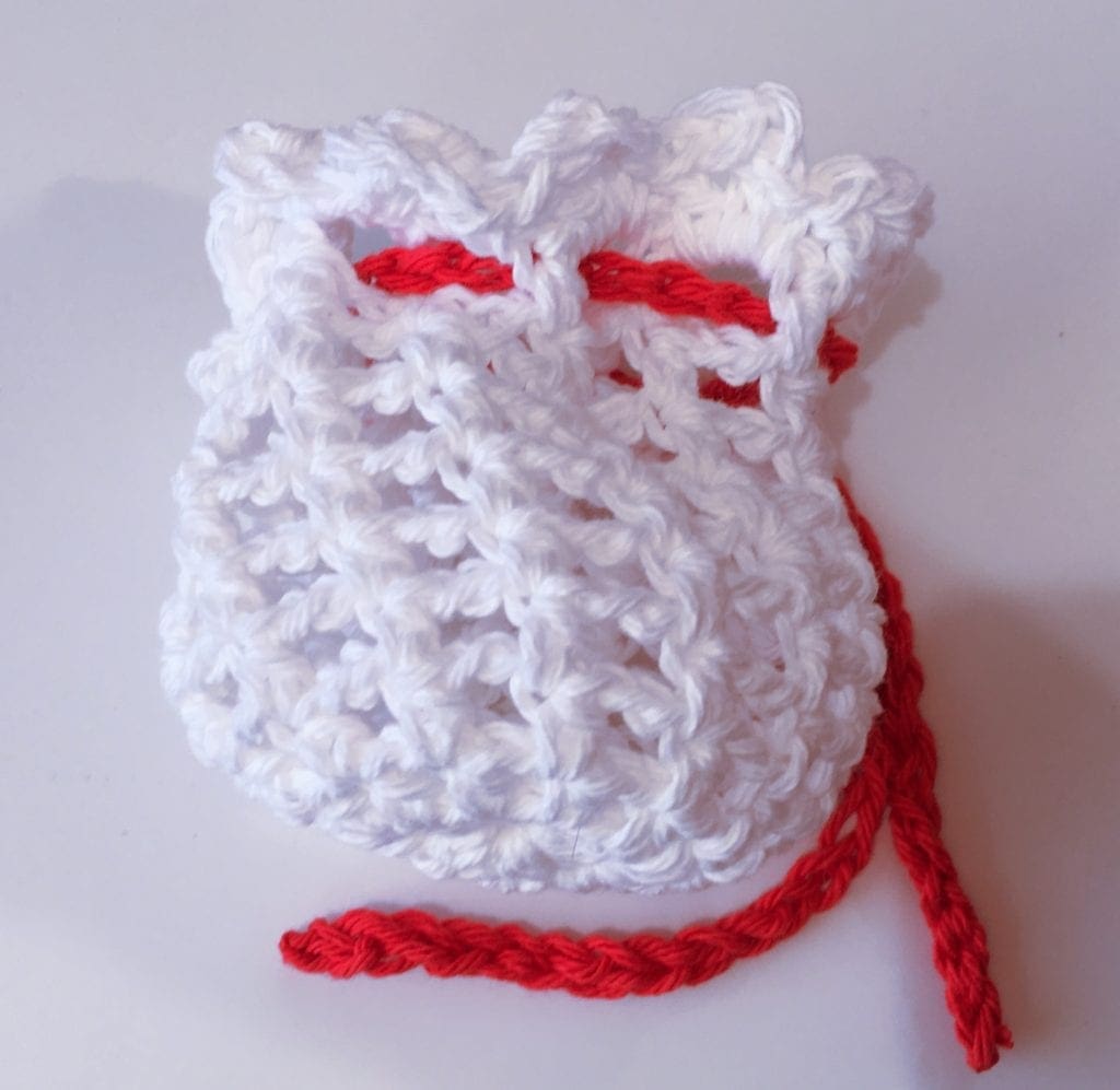 White Red Mini Purse