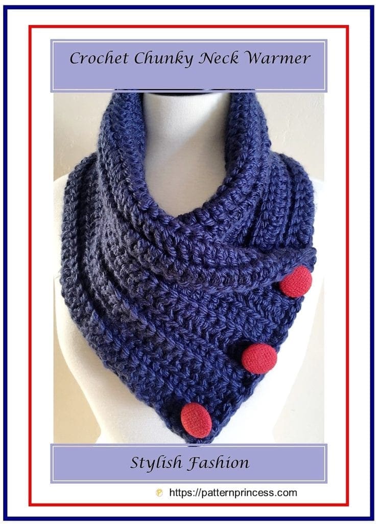 Crochet Chunky Neck Warmer 1