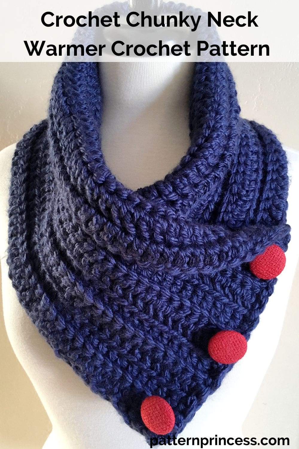 Crochet Chunky Neck Warmer Crochet Pattern