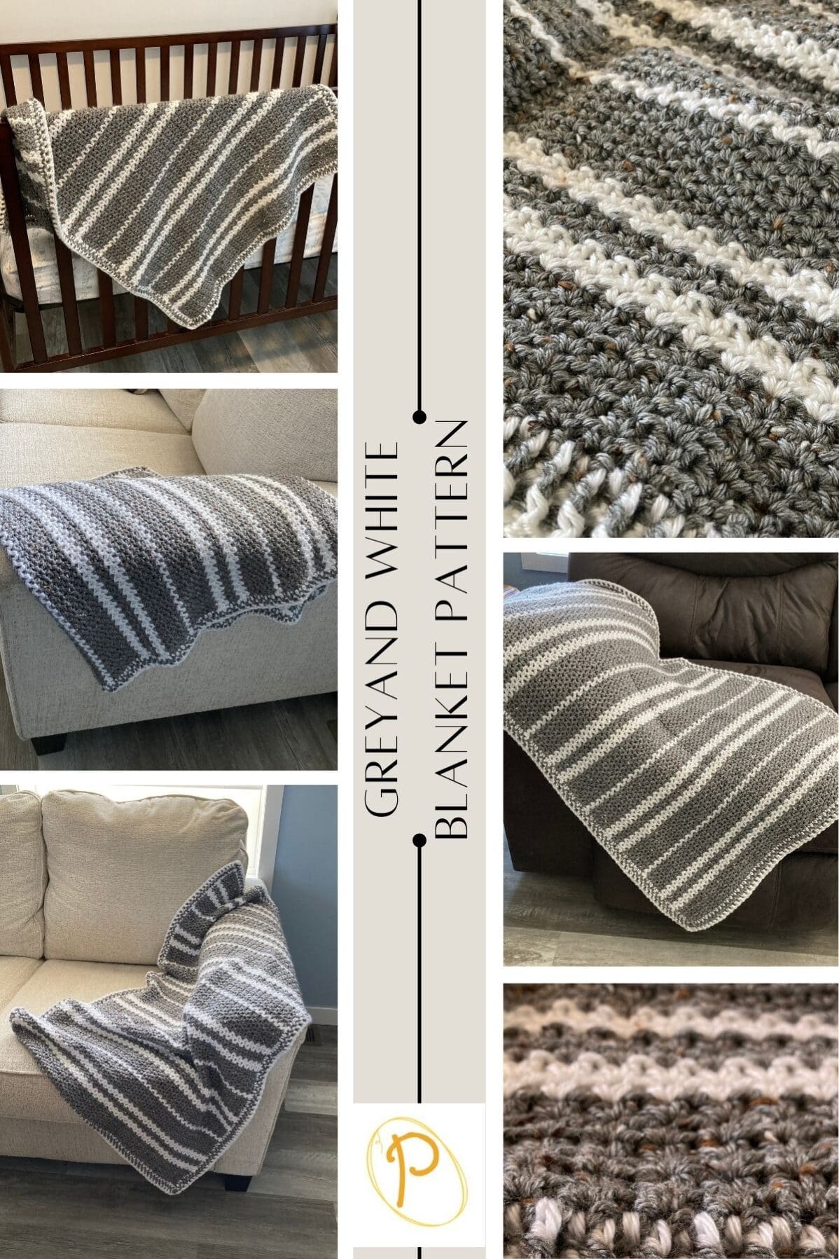 Cozy Man Cave Throw Crochet V-Stitch Blanket