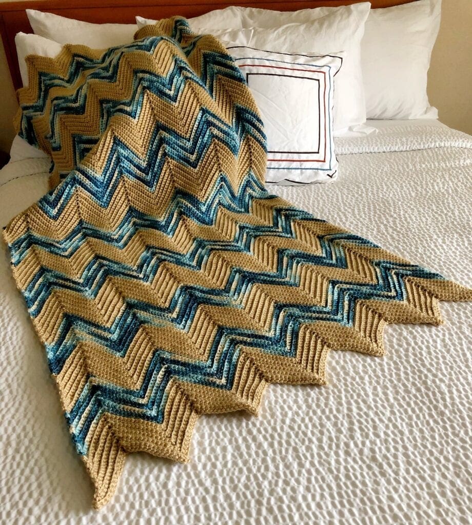 Crochet Chevron throw Pattern