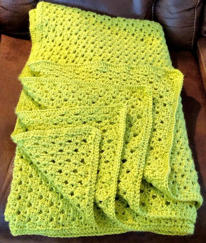 Heirloom Crochet Blanket Folded