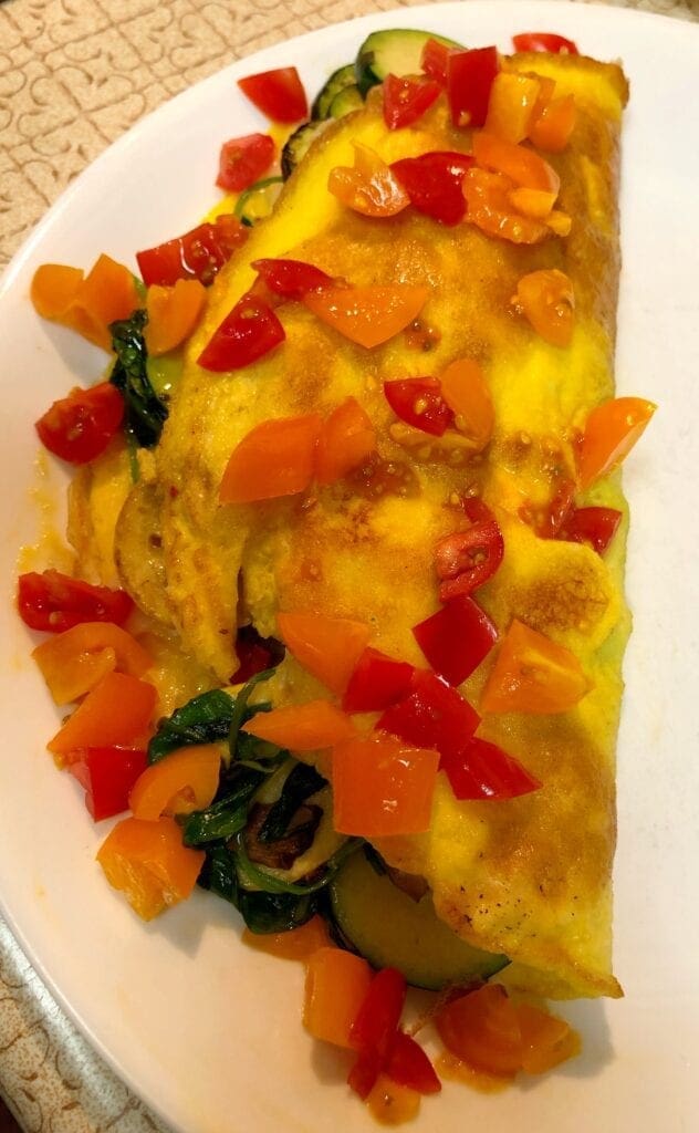 Loaded Veggie Omelet