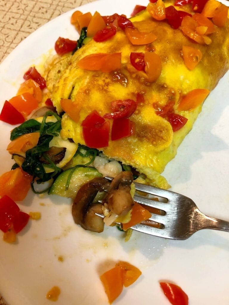 Copycat Loaded Veggie Omelet