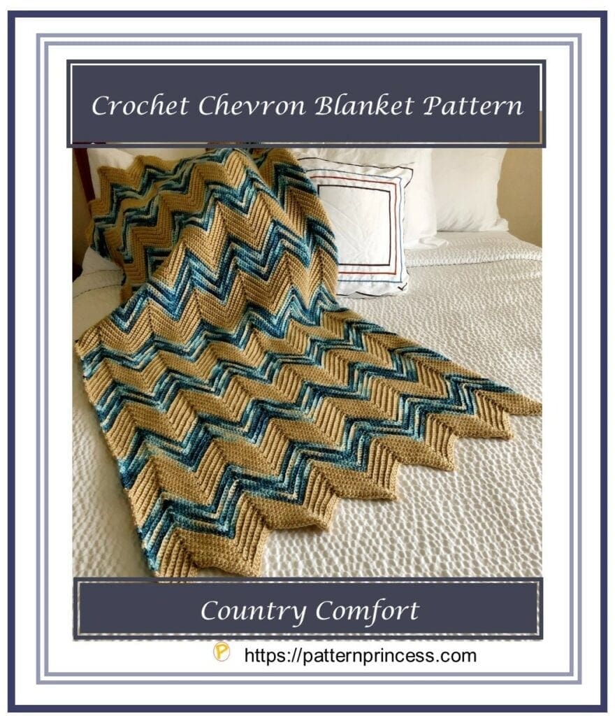 Crochet Chevron Blanket Pattern 1